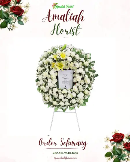 Krans Bunga Duka Tokyo Riverside